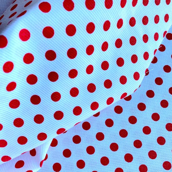 Red dots on white