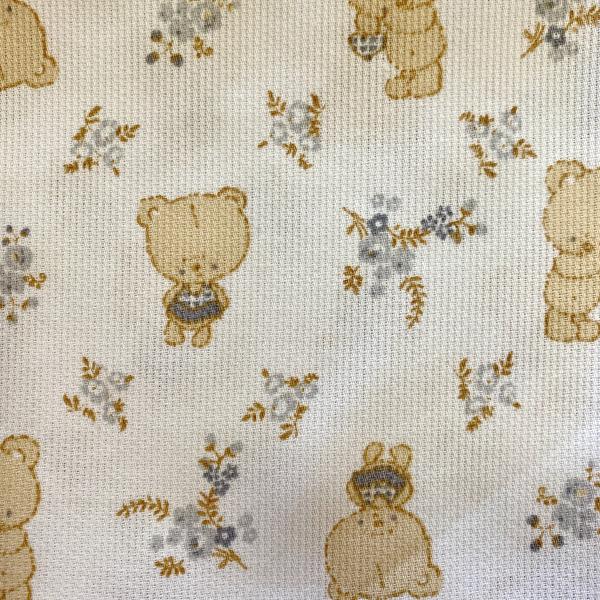 Teddy bear cotton pique
