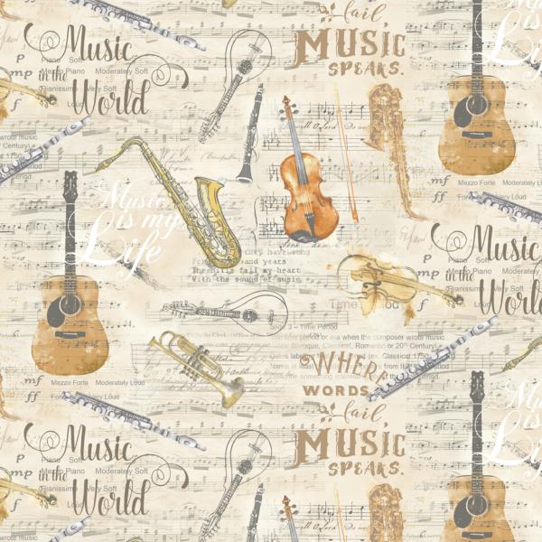 Tissu instruments de musique