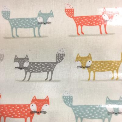 Foxes oilcloth
