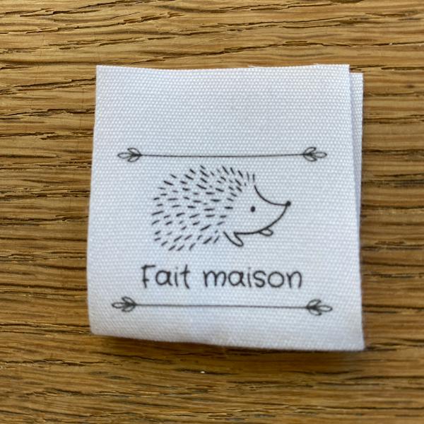 Etiquette Hérisson "Fait maison"