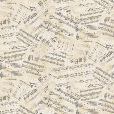 Tissu partitions de musique