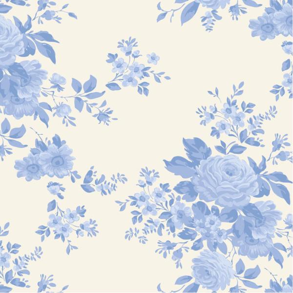 Tissu Tilda Something Blue carol pale blue