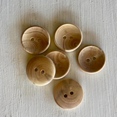 Lot de 6 boutons en buis de 18 mm