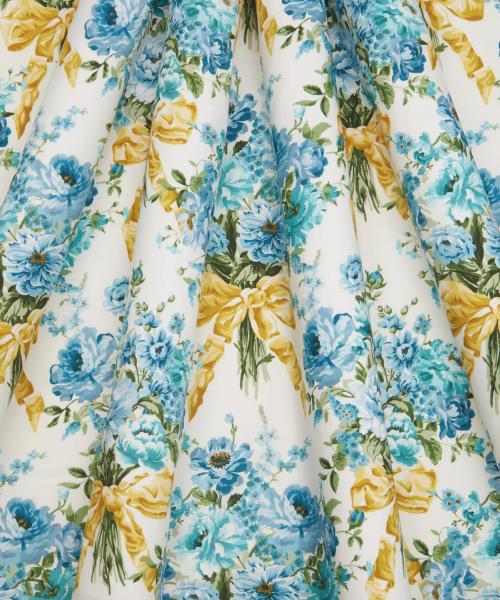  Tissu Liberty Bridgerton Tana Lawn® Bow bouquet bleu