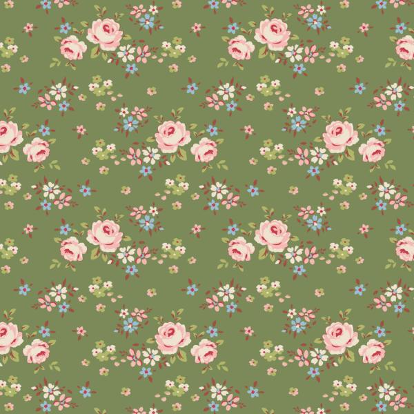 Tissu Tilda Creating Memories Winter gracie green